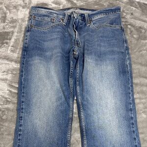 Levis Jeans Mens 34x29 Blue 559 Relaxed Straight Medium Wash Fade Out